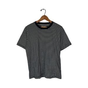 Spier & Mackay Blue White Crewneck T-Shirt    Size: M